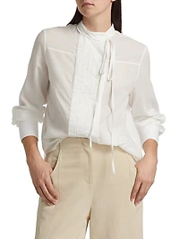 Gabriel Cotton Voile Tieneck Shirt