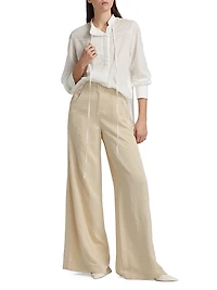 Gabriel Cotton Voile Tieneck Shirt