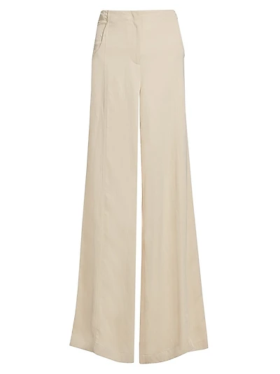 Demie Seamed Wide-Leg Pants