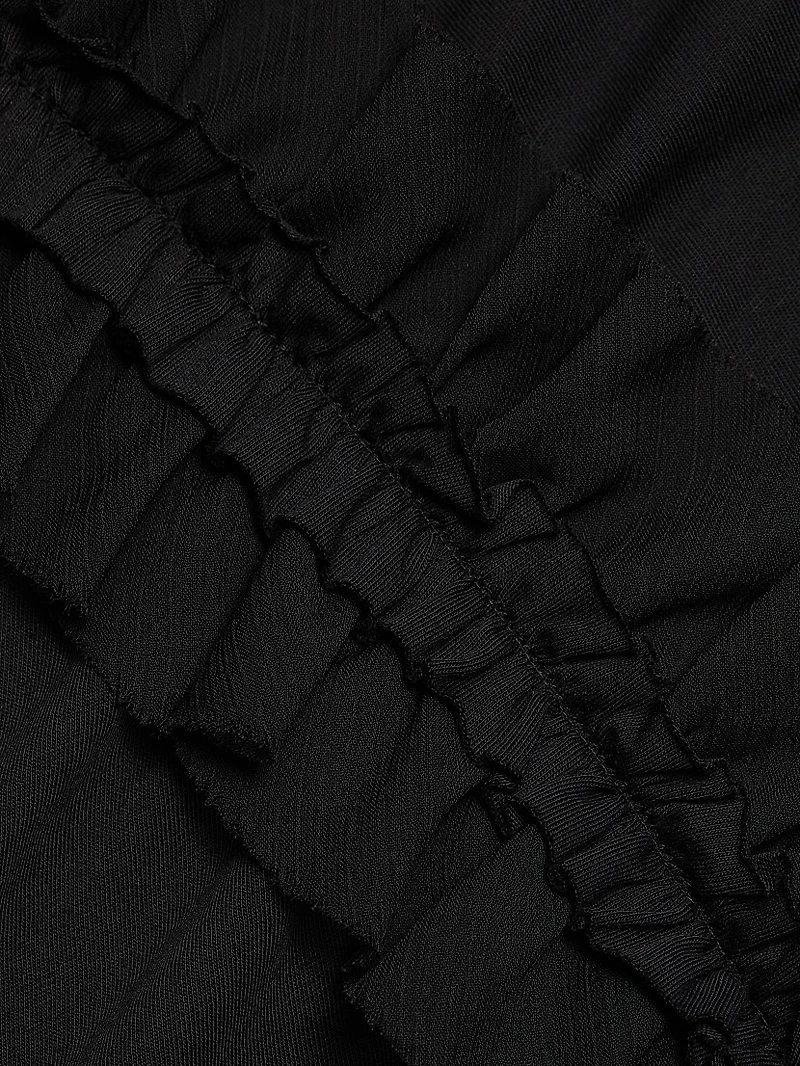 Vivi Ruffled Cotton T-Shirt
