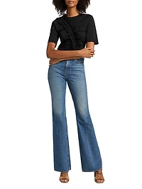 Vivi Ruffled Cotton T-Shirt