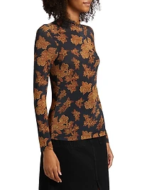 Aurelia Floral Turtleneck Sweater