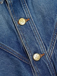 The Mathilde Ruffled Denim Jacket