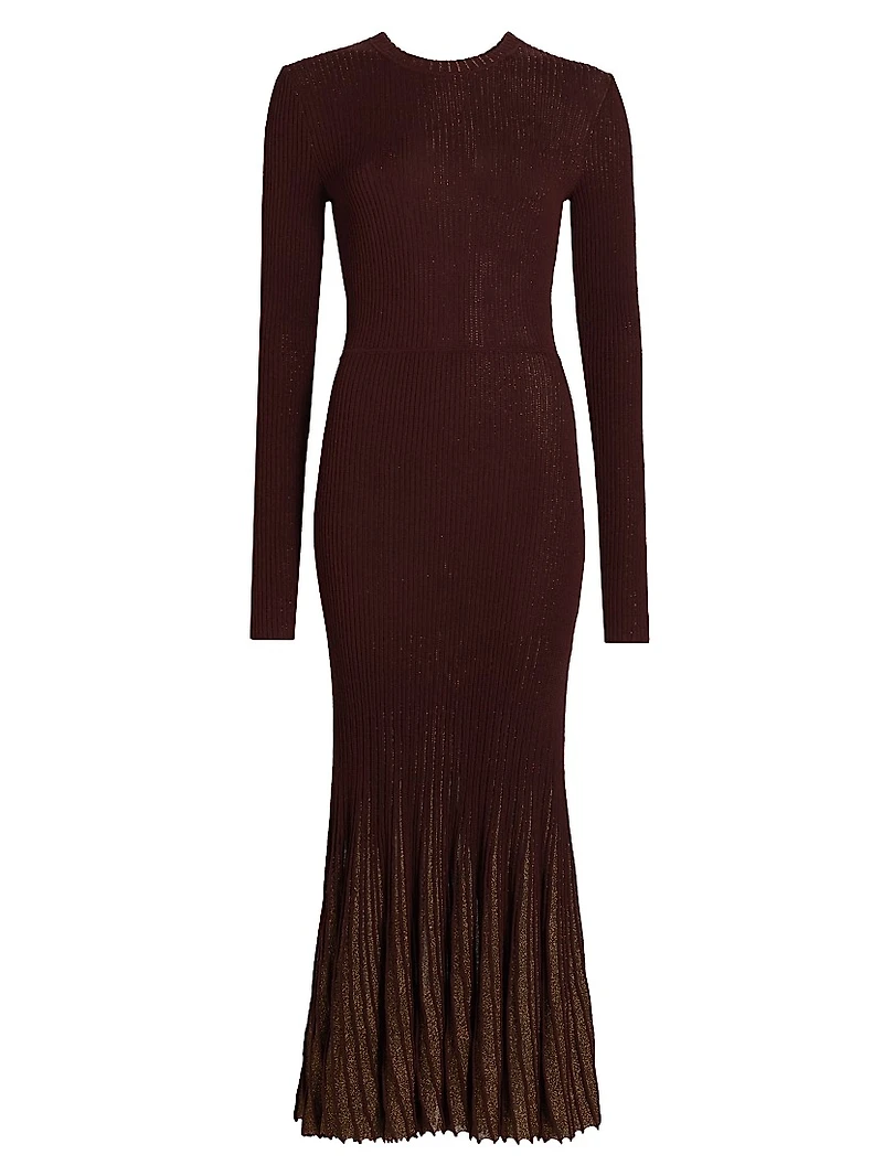 Mila Rib-Knit Maxi-Dress