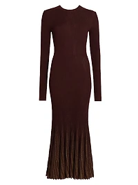 Mila Rib-Knit Maxi-Dress