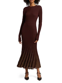 Mila Rib-Knit Maxi-Dress