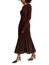 Mila Rib-Knit Maxi-Dress