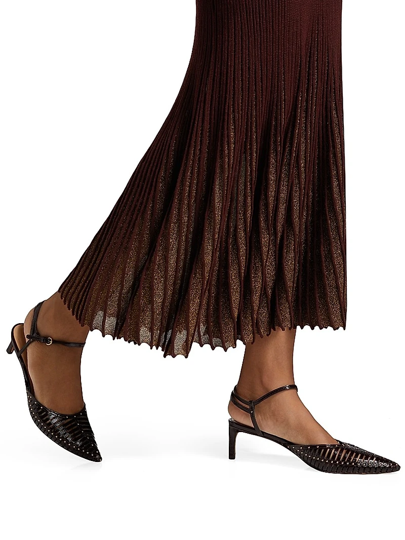 Mila Rib-Knit Maxi-Dress