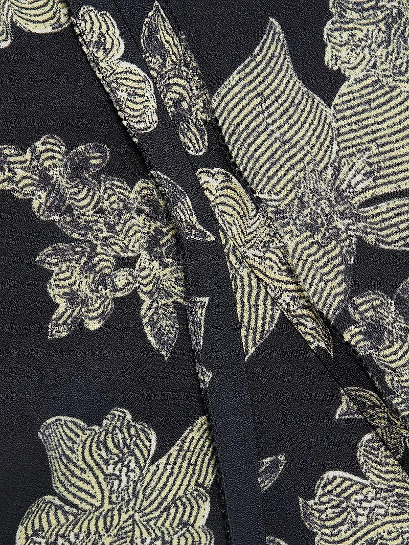 Evette Floral V-Neck Maxi Dress