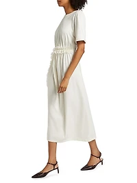 Lilia Ruffled Cotton Midi-Dress