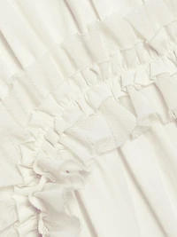 Lilia Ruffled Cotton Midi-Dress