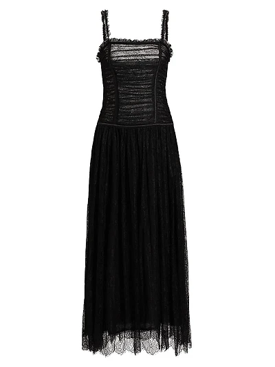 Florelle Chantilly Lace Midi-Dress