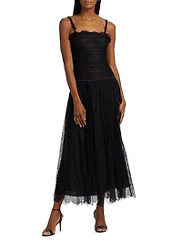 Florelle Chantilly Lace Midi-Dress