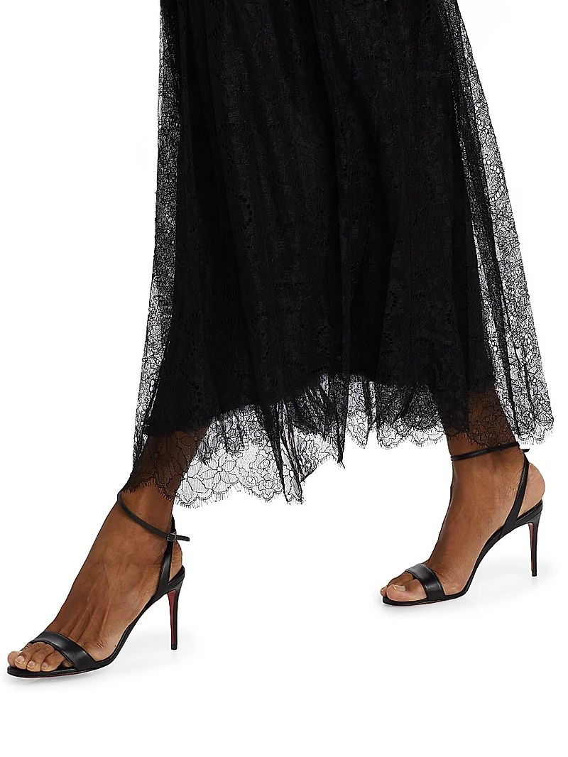 Florelle Chantilly Lace Midi-Dress