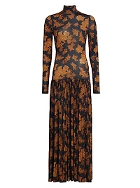 Amaya Floral Turtleneck Maxi Dress