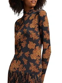 Amaya Floral Turtleneck Maxi Dress
