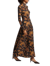 Amaya Floral Turtleneck Maxi Dress
