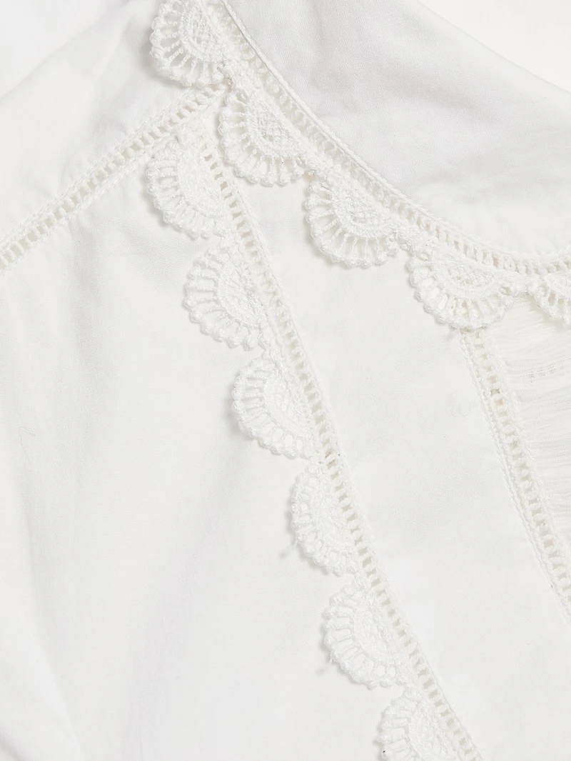Ariane Tie-Waist Cotton Shirtdress
