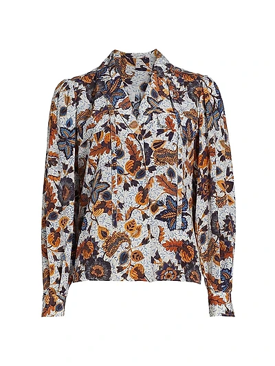 Florian Floral Silk Blouse