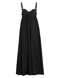 Harlan Beaded Cotton Maxi Dress