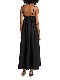 Harlan Beaded Cotton Maxi Dress