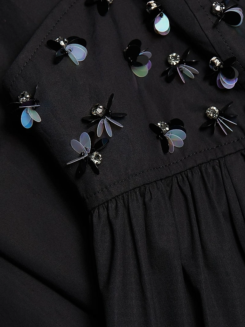 Harlan Beaded Cotton Maxi Dress