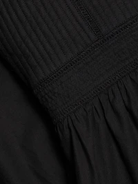 Isadora Quilted Cotton Fit & Flare Midi-Dress