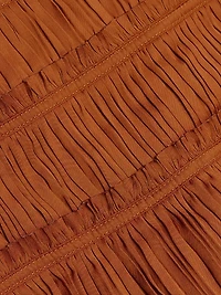 Ziva Plissé Satin Sleeveless Top