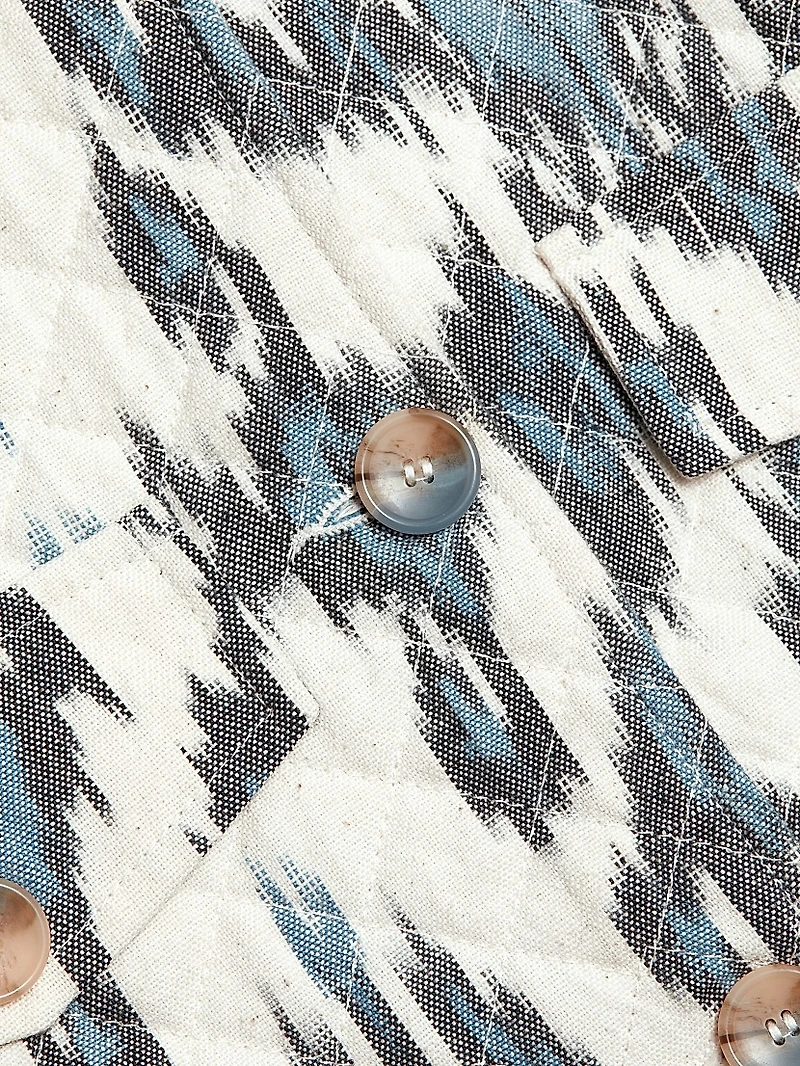 Dione Printed Cotton Crop Jacket