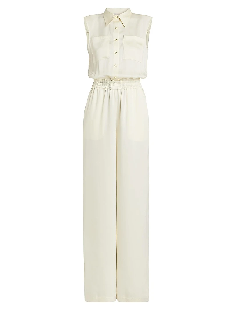 Rabiya Sleeveless Straight-Leg Jumpsuit