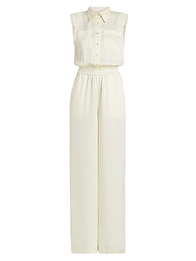 Rabiya Sleeveless Straight-Leg Jumpsuit
