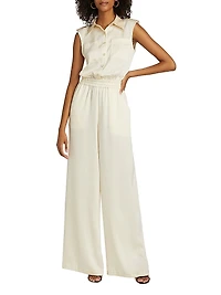 Rabiya Sleeveless Straight-Leg Jumpsuit
