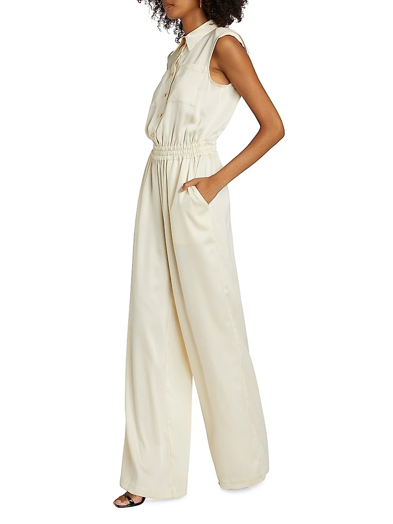 Rabiya Sleeveless Straight-Leg Jumpsuit