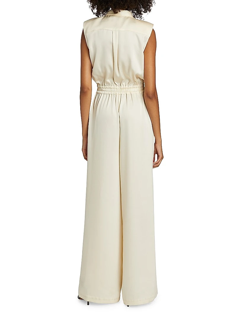 Rabiya Sleeveless Straight-Leg Jumpsuit