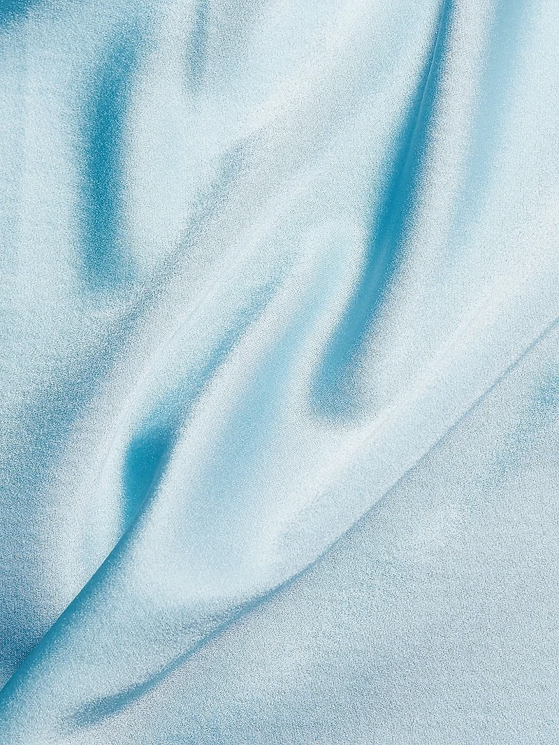 Gayle Ruffled Stretch Silk Blouse