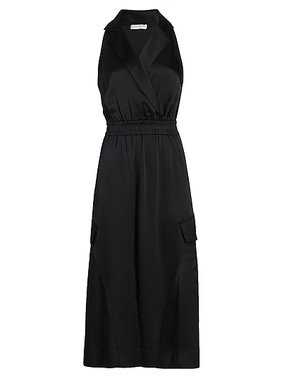 Nikia Sleeveless Midi-Dress