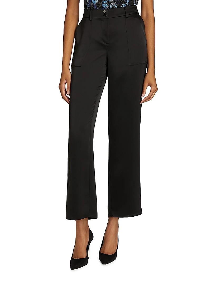 Allena High-Rise Straight-Leg Pants