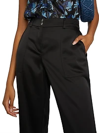 Allena High-Rise Straight-Leg Pants