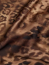 Yohana Leopard Cowlneck Sleeveless Top