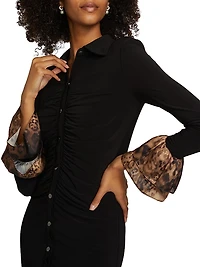 Arden Ruched Minidress