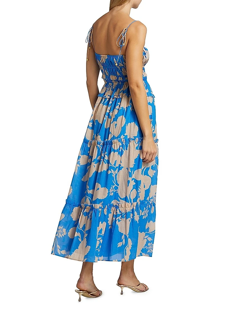 Aurora Floral Midi-Dress