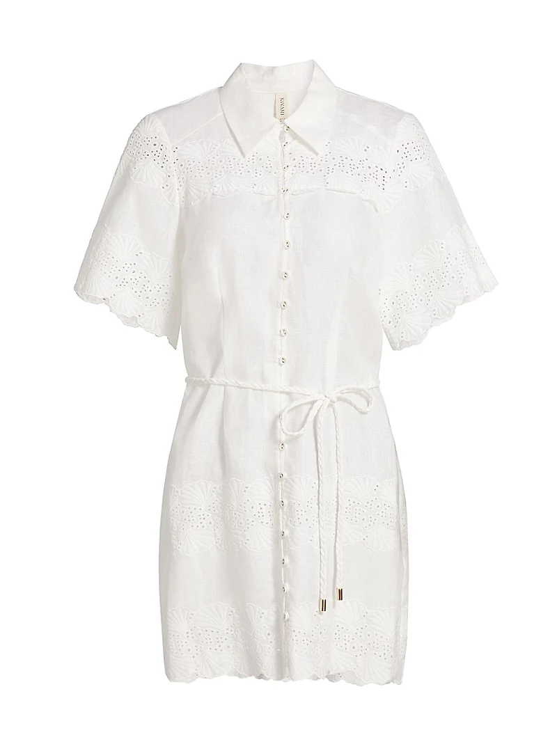 Payton Linen-Cotton Minidress