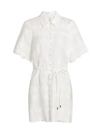 Payton Linen-Cotton Minidress