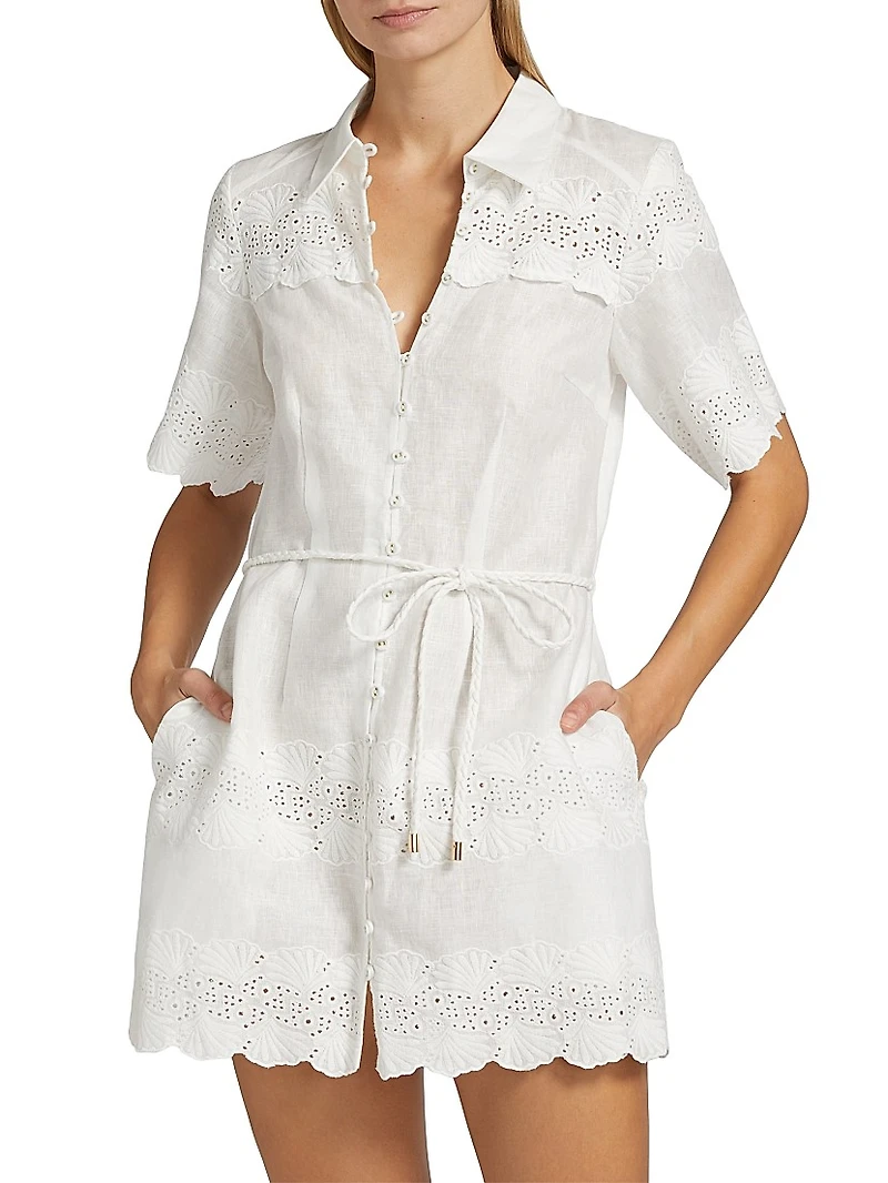 Payton Linen-Cotton Minidress