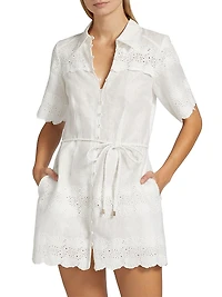 Payton Linen-Cotton Minidress