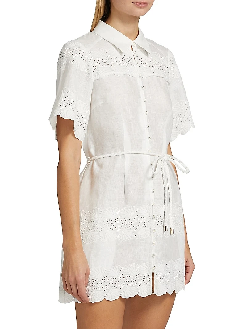 Payton Linen-Cotton Minidress