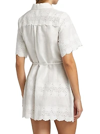 Payton Linen-Cotton Minidress