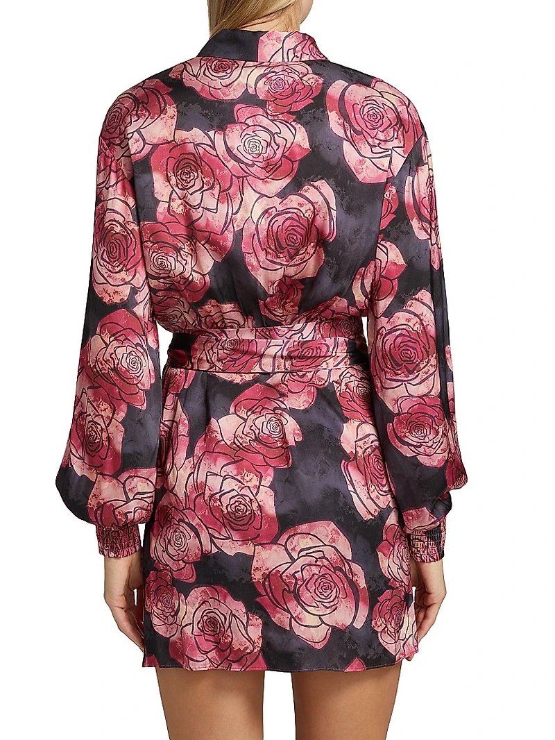 Shia Rose Blouson Minidress