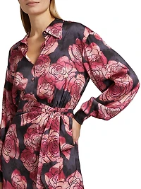 Shia Rose Blouson Minidress