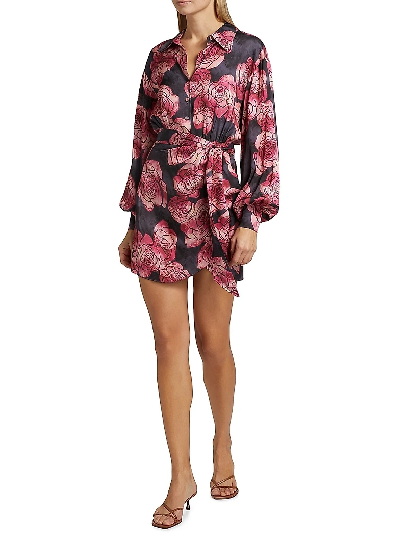 Shia Rose Blouson Minidress